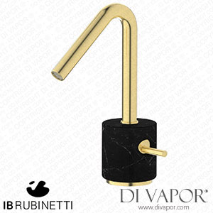 IB Rubinetti MR200IS_2 Marmo + Marmo L Monohole Washbasin Mixer Complete with Drain - Black Marble Spare Parts