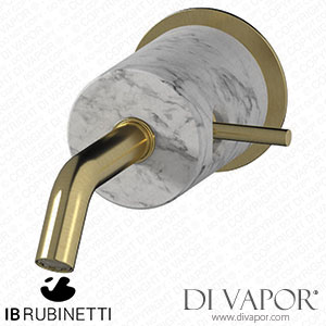 IB Rubinetti MR209IS_1 Marmo + Marmo L Monohole Wall Mounted Washbasin Mixer - White Marble Spare Parts