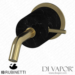 IB Rubinetti MR209IS_2 Marmo + Marmo L Monohole Wall Mounted Washbasin Mixer - Black Marble Spare Parts