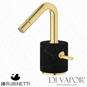 IB Rubinetti MR220IS_2 Marmo + Marmo L Monohole Bidet Mixer Complete with Drain - Black Marble Spare Parts