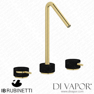 IB Rubinetti MR390IS_2 Marmo + Marmo L Exposed Parts for Manual Wall Mixer - Black Marble Spare Parts