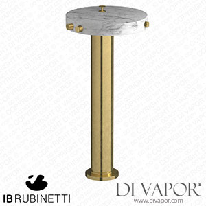 IB Rubinetti MR399ON_1 Marmo + Marmo L Freestanding Bath Filler - White Marble Spare Parts