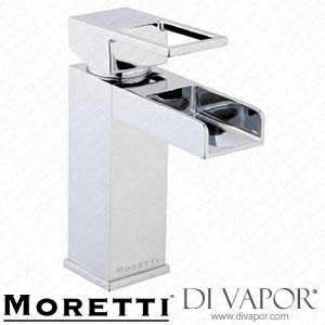 Moretti Lambert Mono Basin Mixer Bathroom Tap with Click Waste Spare Parts