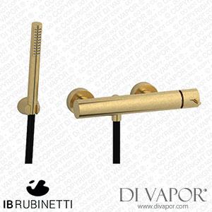 IB Rubinetti MT350OS Milanotorino Wall Mounted Shower Mixer with Shower Kit Spare Parts