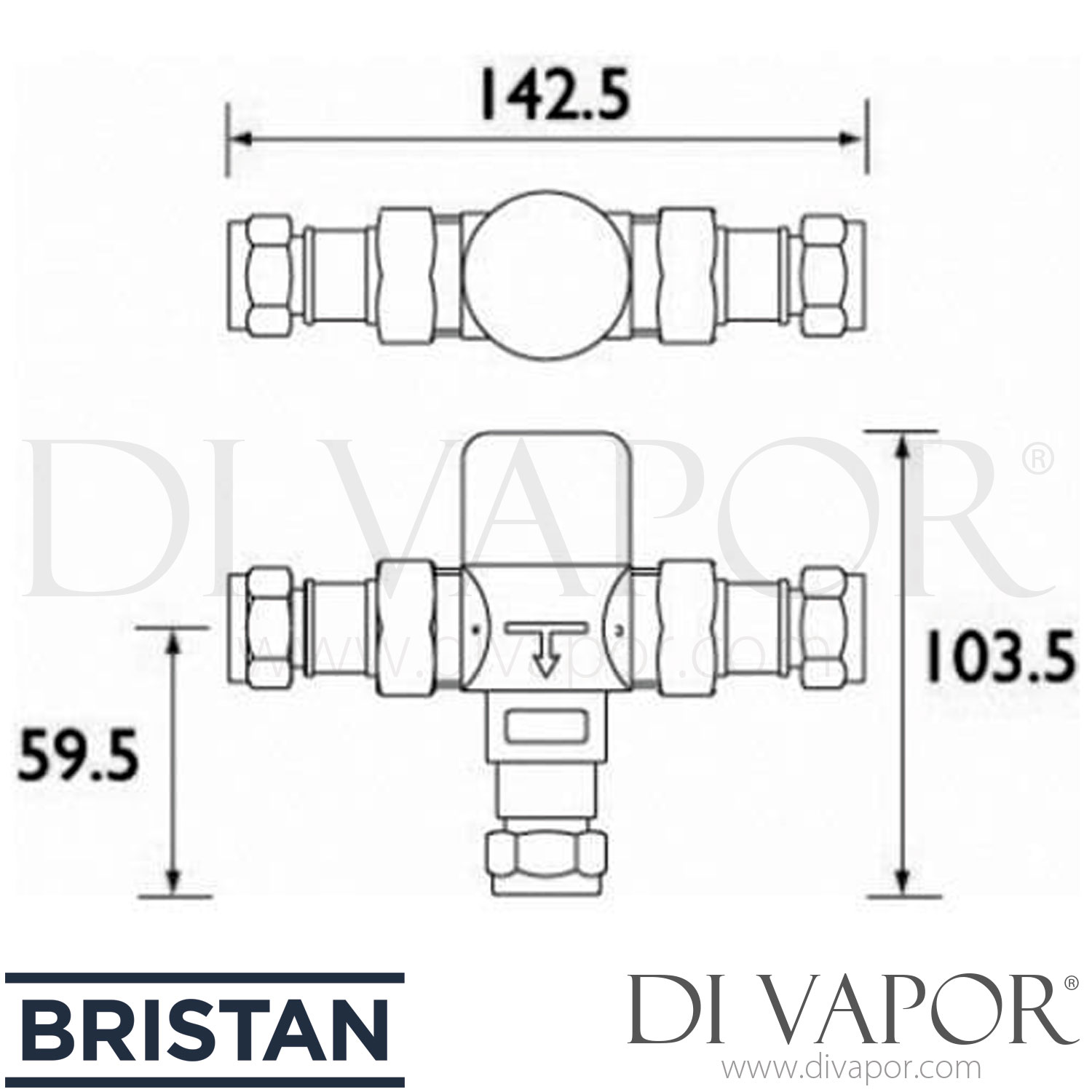 Bristan Mt503cp 15mm Thermostatic Commercial Mixing Valve 11 06 2010 Spare Parts