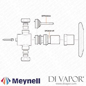 Meynell Push Shower (New Style) (Push Shower) Spare Parts