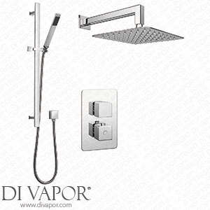 Monza Modern Shower Package (Fixed Shower Head + Riser Rail Kit) - MZ6A-PK1 Spare Parts