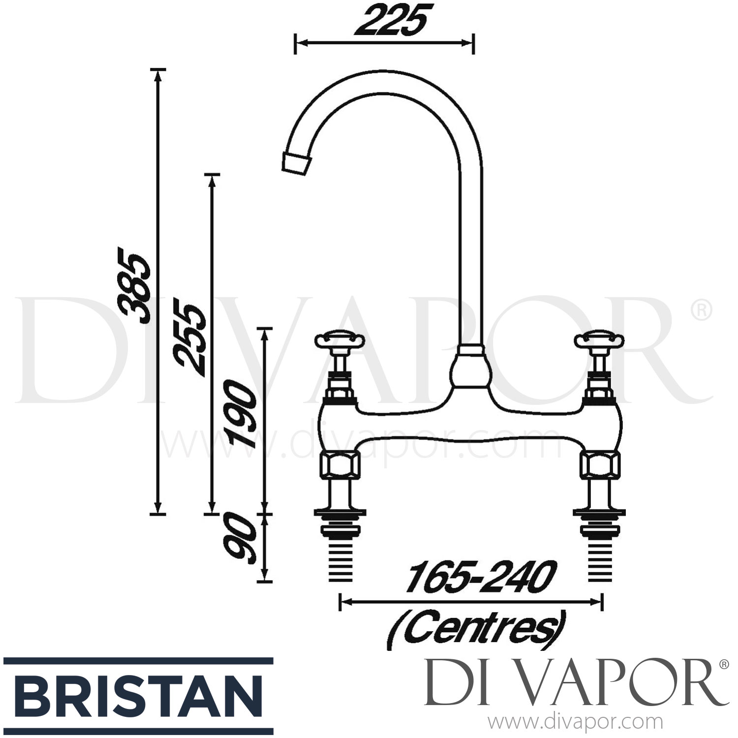 Bristan N DSM C 1901 Deck Sink Mixer Tap - 21/03/06 - Spare Parts