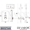 Bristan NOC85-BC Spare Parts Diagram