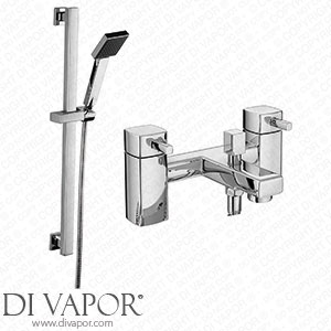 Victorian Plumbing Neo Bath Shower Mixer with Slider Rail Kit - Chrome - NSRK Spare Parts