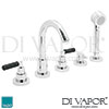 VADO Nuance 5 Hole Bath Shower Mixer Spare Parts