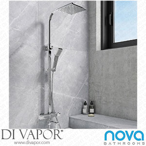 Nova Square Thermostatic Shower Kit with Spout - NVS05 Spare Parts