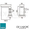 VADO OMI 100MSB CP Mixer Spare Parts Diagram