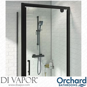 Orchard Matt Black Thermostatic Square Shower Mixer with Slider Rail Kit - ORCH10 Spare Parts