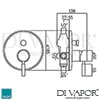 VADO Origins Concealed Shower Valve Diverter Dimensions