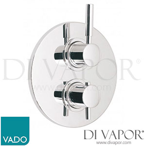 VADO ORI-148C-3/4-C/P Origins 1 Outlet 2 Handle Concealed Thermostatic Shower