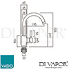 VADO orI 150S CP Mixer Spare Parts Diagram