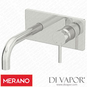 Merano ORTANAWALLTAPCHR Wall Mounted Modern Basin Sink Tap Single Lever Spare Parts