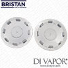 Bristan Indices Cap Pair Bristan etched P01-B-H