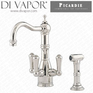 Perrin & Rowe 1575 Picardie Sink Mixer Tap with Filtration and Rinse Cold Compatible Cartridge - PAR157511