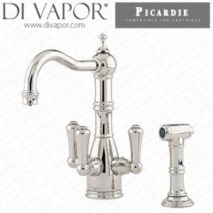 Perrin & Rowe 1575 Picardie Sink Mixer Tap with Filtration and Rinse Hot Compatible Cartridge - PAR157512