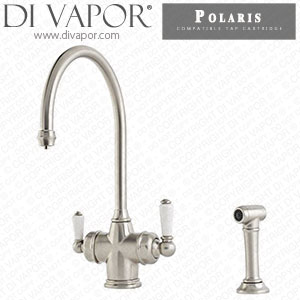 Perrin & Rowe 1737 Polaris 3-in-1 Instant Hot Water Tap with Rinse Cold Compatible Cartridge - PAR173711