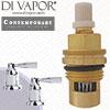 Perrin & Rowe 3052 Contemporary Pair 1/2 Lever Deck Valves Anti-Clockwise Turn to Open Compatible Cartridge - PAR305211