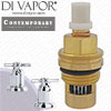 Perrin & Rowe 3053 Contemporary Pair 1/2 Crosstop Deck Valves Anti-Clockwise Turn to Open Compatible Cartridge - PAR305311