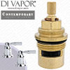 Perrin & Rowe 3056 Contemporary Pair 3/4 Lever Deck Valves Anti-Clockwise Turn to Open Compatible Cartridge - PAR305611