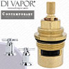 Perrin & Rowe 3057 Contemporary Pair 3/4 Crosstop Deck Valves Anti-Clockwise Turn to Open Compatible Cartridge - PAR305711