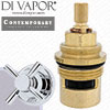 Perrin & Rowe 3065 Contemporary Single 3/4 Crosstop Wall Valve Anti-Clockwise Turn to Open Compatible Cartridge - PAR306511