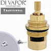 Perrin & Rowe 3230 Traditional Pair 3/4 Lever Wall Valves Anti-Clockwise Turn to Open Compatible Cartridge - PAR323011