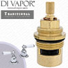 Perrin & Rowe 3235 Traditional Pair 3/4 Lever Deck Valves Anti-Clockwise Turn to Open Compatible Cartridge - PAR323511