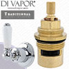 Perrin & Rowe 3240 Traditional Single 3/4 Lever Wall Valve Anti-Clockwise Turn to Open Compatible Cartridge - PAR324011