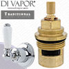 Perrin & Rowe 3240 Traditional Single 3/4 Lever Wall Valve Clockwise Turn to Open Compatible Cartridge - PAR324012