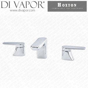 Perrin & Rowe 3435 Hoxton Three Hole Deck Basin Mixer Tap Cold Compatible Cartridge - PAR343511