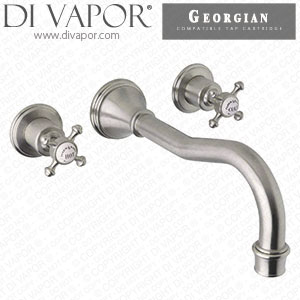 Perrin & Rowe 3784 Georgian Three-Hole Wall-Mounted Bath Filler Tap Cold Compatible Cartridge - PAR378411