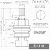 Perrin & Rowe Rubiq Hot Tap Cartridge Diagram