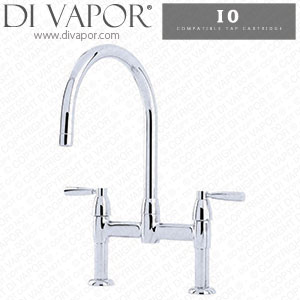 Perrin & Rowe 4293 IO Two-Hole Sink Mixer with Lever Handles Cold Compatible Cartridge - PAR429311