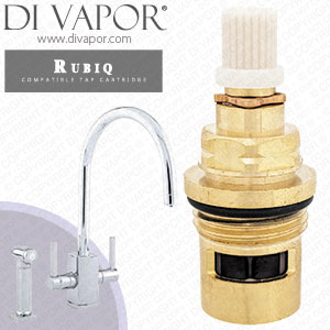 Perrin & Rowe 4308 Rubiq Sink Mixer With C-Spout and Rinse Hot Compatible Tap Cartridge - PAR430812