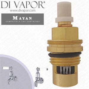 Perrin & Rowe 4322 Mayan Wall-Mounted Taps with Lever Handles Cold Compatible Cartridge - PAR432211