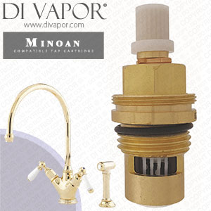 Perrin & Rowe 4367 Minoan Sink Mixer with Lever Handles and Rinse Cold Compatible Cartridge - PAR436711