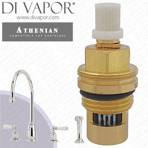 Perrin & Rowe 4375 Athenian Sink Mixer with Crosstop Handles and Rinse Cold Compatible Cartridge - PAR437511