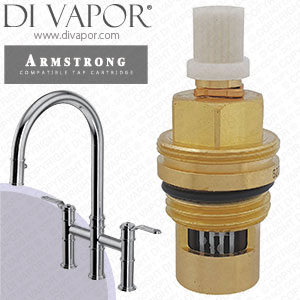 Perrin & Rowe 4549HS Armstrong Bridge Mixer with Pull Down Rinse Tap Cold Compatible Cartridge - PAR4549HS11