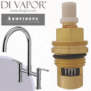 Perrin & Rowe 4549HS Armstrong Bridge Mixer with Pull Down Rinse Tap Hot Compatible Cartridge - PAR4549HS12