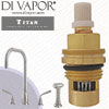 Perrin & Rowe 4878 Titan Sink Mixer with U-Spout and Rinse Tap Cold Compatible Cartridge - PAR487811