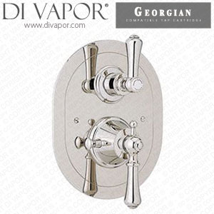 Perrin & Rowe 5756 Georgian Concealed Thermostatic Shower Mixer with Lever Handles Compatible Cartridge - PAR575603