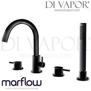 Marflow PAV364BK Pava Matt Black 4 Tap Hole Bath Shower Mixer Spare Parts