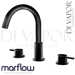 Marflow PAV400BK Pava Matt Black 3 Tap Hole Basin & Bath Mixer Spare Parts