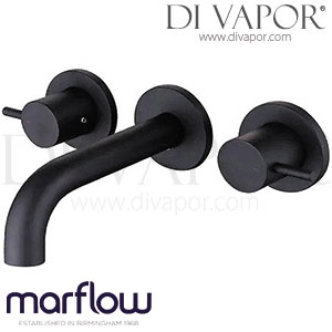 Marflow PAV440BK Pava Matt Black Wall Mounted 3 Tap Hole Basin & Bath Mixer Spare Parts